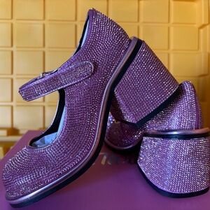 Mary Jane rhinestone pink by sugar Thrills